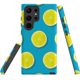 For Samsung Galaxy S23 Ultra Case Tough Protective Cover, Lemon Slices | Shielding Cases | iCoverLover.com.au