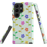 For Samsung Galaxy S23 Ultra Case Tough Protective Cover, Colourful Flowers | Shielding Cases | iCoverLover.com.au