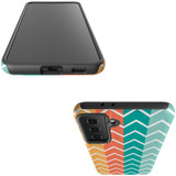 For Samsung Galaxy S23 Ultra, S23+ Plus, S23, S22 Ultra, S22+, S22, S21 Case, Protective Cover, Colourful Zigzag | Protective Cases | iCoverLover.com.au