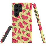 For Samsung Galaxy S22 Ultra Case, Protective Back Cover, Watermelons | Shielding Cases | iCoverLover.com.au