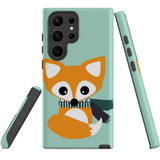 For Samsung Galaxy S23 Ultra Case Tough Protective Cover, Cute Brown Fox | Shielding Cases | iCoverLover.com.au