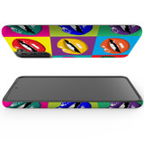 For Samsung Galaxy S23 Ultra, S23+ Plus, S23, S22 Ultra, S22+, S22, S21 Case, Protective Cover, Pop Art Lips | Protective Cases | iCoverLover.com.au