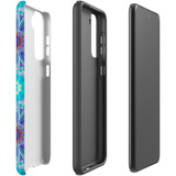For Samsung Galaxy S23 Ultra, S23+ Plus, S23, S22 Ultra, S22+, S22, S21 Case, Protective Cover, Psychedelic Blues | Protective Cases | iCoverLover.com.au