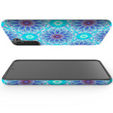 For Samsung Galaxy S23 Ultra, S23+ Plus, S23, S22 Ultra, S22+, S22, S21 Case, Protective Cover, Psychedelic Blues | Protective Cases | iCoverLover.com.au