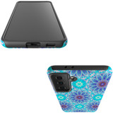 For Samsung Galaxy S23 Ultra, S23+ Plus, S23, S22 Ultra, S22+, S22, S21 Case, Protective Cover, Psychedelic Blues | Protective Cases | iCoverLover.com.au