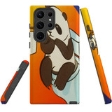 For Samsung Galaxy S23 Ultra Case Tough Protective Cover, Pandas Toilet | Shielding Cases | iCoverLover.com.au