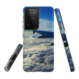 Samsung Galaxy S21 Ultra Case, Tough Protective Back Cover, Sky Clouds From Plane | iCoverLover.com.au | Phone Cases