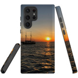 For Samsung Galaxy S22 Ultra Case, Protective Back Cover, Sailing Sunset | Shielding Cases | iCoverLover.com.au