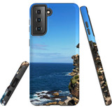 For Samsung Galaxy S22 Ultra Case, Protective Back Cover, Ocean Cliffs | Shielding Cases | iCoverLover.com.au