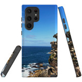 For Samsung Galaxy S22 Ultra Case, Protective Back Cover, Ocean Cliffs | Shielding Cases | iCoverLover.com.au