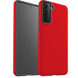 For Samsung Galaxy S23 Ultra, S23+ Plus, S23, S22 Ultra, S22+, S22, S21 Case, Protective Cover, Red | Protective Cases | iCoverLover.com.au