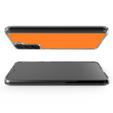 Samsung Galaxy S21 Ultra/S21+ Plus/S21 Protective Case, Clear Acrylic Back Cover, Orange | iCoverLover.com.au | Phone Cases