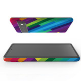 For Google Pixel 6 Pro Case Tough Protective Cover Lined Rainbow