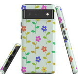 For Google Pixel 7 Case Tough Protective Cover Colourful Flowers