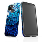 Google Pixel 5 Case Armour Protective Cover Blue Mirror