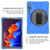 Samsung Galaxy Tab S8+ Plus (2022)/Tab S7+ Plus (2020) Case, Silicone + PC Protective Armour Cover, Stand, Shoulder Strap, Hand Strap | icoverlover.com.au | Tablet Cases
