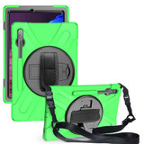 Samsung Galaxy Tab S7+ Plus (2020) Case, Silicone + PC Protective Armour Cover, Stand, Shoulder Strap, Hand Strap | icoverlover.com.au | Tablet Cases