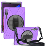 Samsung Galaxy Tab S7+ Plus (2020) Case, Silicone + PC Protective Armour Cover, Stand, Shoulder Strap, Hand Strap | icoverlover.com.au | Tablet Cases