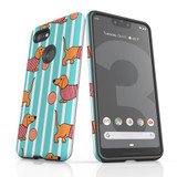 For Google Pixel 3 XL Case Armour Protective Cover Cute Dachshunds