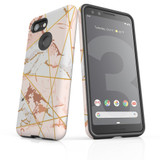 For Google Pixel 3 Case Armour Protective Cover Marble Pattern