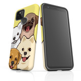 For Google Pixel 5 Case Armour Protective Cover Cute Puppies
