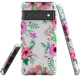 For Google Pixel 6 Pro Case Tough Protective Cover Floral Garden