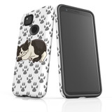 For Google Pixel 4a Case Armour Protective Cover Tuxedo Cat