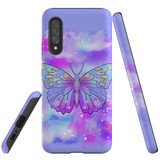 For Samsung Galaxy A90 5G Case Tough Protective Cover Butterfly Enchanted