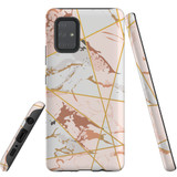 For Samsung Galaxy A71 4G Case Tough Protective Cover Marble Patterned
