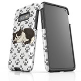 For Samsung Galaxy S10e Case Tough Protective Cover Tuxedo Cat