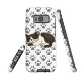 For Samsung Galaxy S8 Case Tough Protective Cover Tuxedo Cat