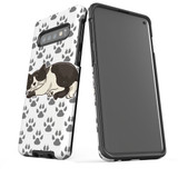 For Samsung Galaxy S10 Case Tough Protective Cover Tuxedo Cat