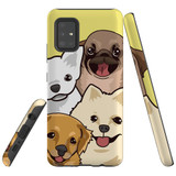 Protective Samsung Galaxy A Series Case, Tough Back Cover, Cute Puppies | iCoverLover Australia