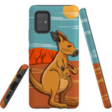 For Samsung Galaxy A71 4G Case Tough Protective Cover Lovely Kangaroos