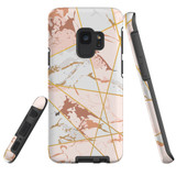 For Samsung Galaxy S9 Case Tough Protective Cover Marble Patterned