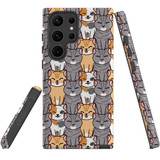 For Samsung Galaxy S9 Case Tough Protective Cover Seamless Cat