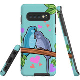 For Samsung Galaxy S10 Case Tough Protective Cover Birds In Love
