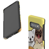 For Samsung Galaxy S10 Case Tough Protective Cover Cute Puppies