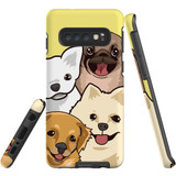 For Samsung Galaxy S10 Case Tough Protective Cover Cute Puppies