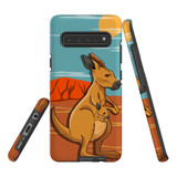 Protective Samsung Galaxy S Series Case, Tough Back Cover, Lovely Kangaroos | iCoverLover Australia