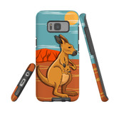 For Samsung Galaxy S22+ Plus Case, Protective Back Cover, Lovely Kangaroos   | Shielding Cases | iCoverLover.com.au