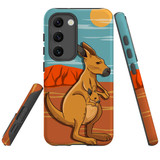 For Samsung Galaxy S23+ Plus Case Tough Protective Cover, Kangaroo Illustration | Shielding Cases | iCoverLover.com.au