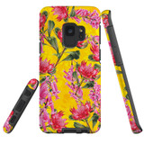 For Samsung Galaxy S9 Case Tough Protective Cover Flower Pattern
