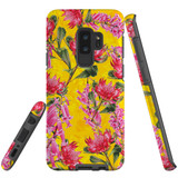 For Samsung Galaxy S9+ Plus Case Tough Protective Cover Flower Pattern