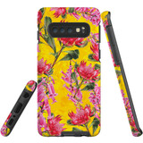 For Samsung Galaxy S10 Case Tough Protective Cover Flower Pattern