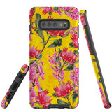 For Samsung Galaxy S10+ Plus Case Tough Protective Cover Flower Pattern