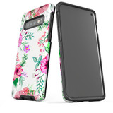 For Samsung Galaxy S10 Case Tough Protective Cover Floral Garden