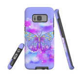 For Samsung Galaxy S8 Case Tough Protective Cover Butterfly Enchanted