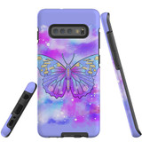 For Samsung Galaxy S10+ Plus Case Tough Protective Cover Butterfly Enchanted