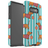 For Samsung Galaxy S10e Case Tough Protective Cover Dachshund Cute